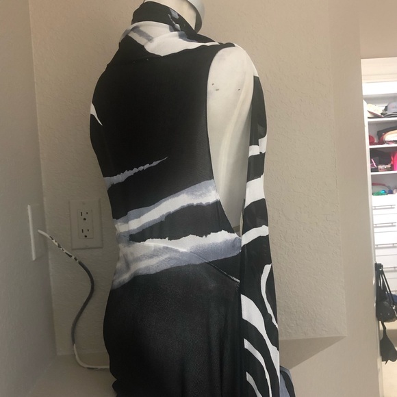 Adore Black & White animal print Vest - Picture 2 of 3